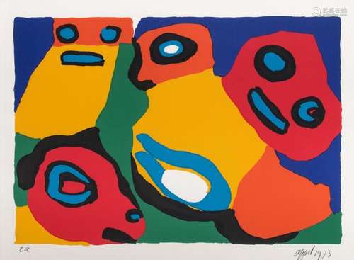 Karel Appel (1921-2006), untitled, 1973, silkscreen, Artist ...