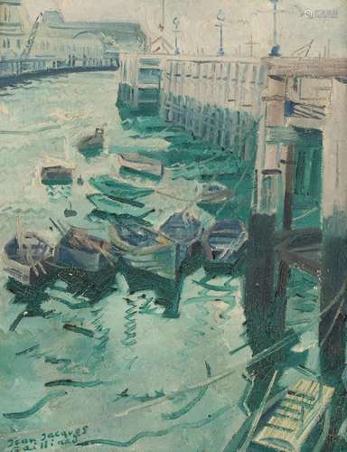 Jean-Jacques Gailliard (1890-1976),  Gare Maritime Ostende ,...