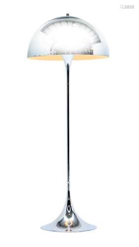 A rare first edition Panthella  Chrome Edition  floor lamp b...