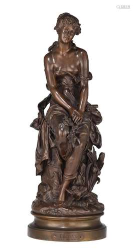 Hippolyte François Moreau (1832-1927),  Le Rêve , patinated ...