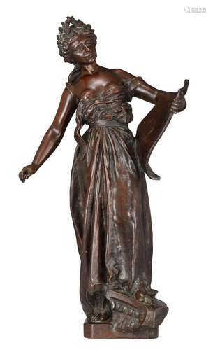 Richard Aurili (1834 - ca. 1914), allegory of the law, elect...