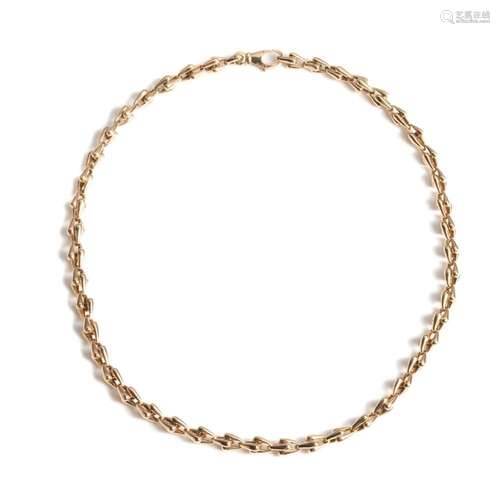 An 18ct yellow gold vintage Cartier necklace, weight 50,3 g....