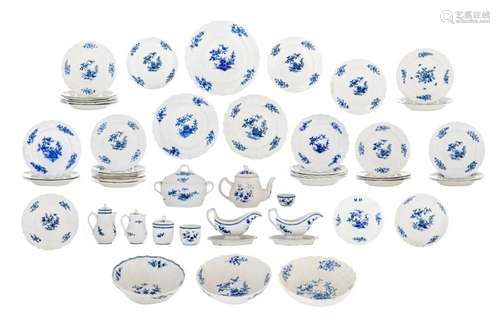 An extensive assembled soft-porcelain Tournai Ronda dinner s...