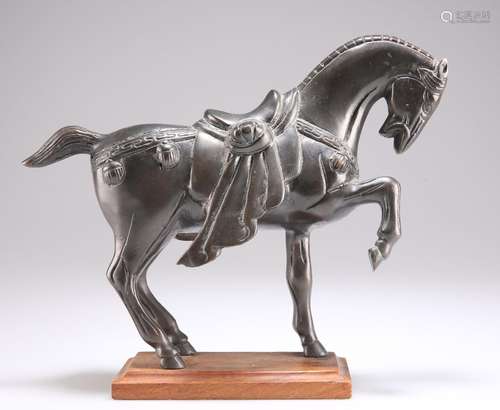 A BRONZE MODEL OF A TANG HORSE