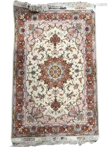 A NEAR PAIR OF TABRIZ RUGS