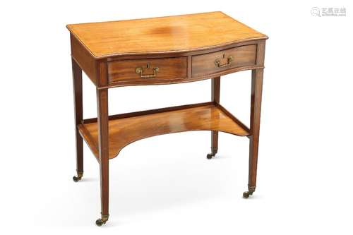 A GEORGE III MAHOGANY SIDE TABLE, LATE 18TH CENTURY