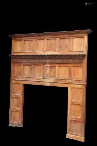 A NEOCLASSICAL STYLE PINE FIRE SURROUND