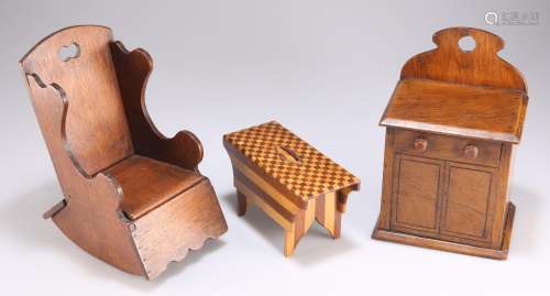 TREEN: THREE 19TH CENTURY MONEY BOXES