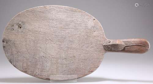 ROBERT THOMPSON OF KILBURN, A MOUSEMAN OAK CHEESE BOARD