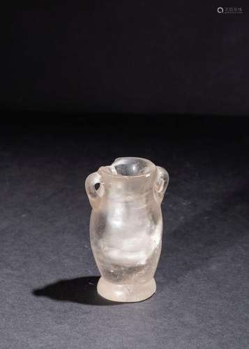 A ROCK CRYSTAL COSMETIC JAR, PROBABLY ROMAN OR LATER