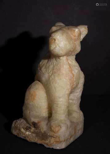 A LARGE BACTRIAN OR LATER STONE ANIMAL WEIGHT