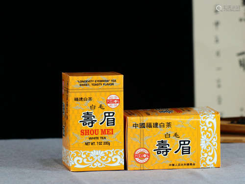 九十年代福字名茶公司--福字牌白茶白毛寿眉