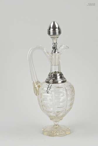 Decanter with silver