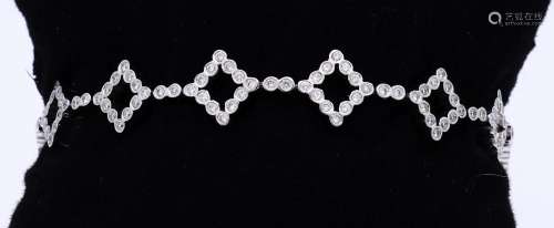 White gold bracelet with diamond