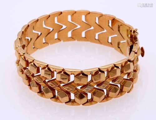 Gold bracelet wide