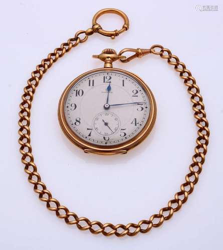 Omega pocket watch with chain