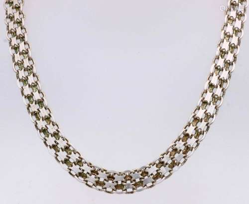 Silver bismark necklace