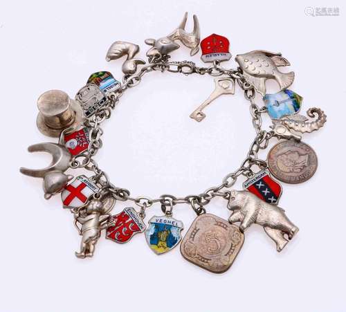 silver charm bracelet