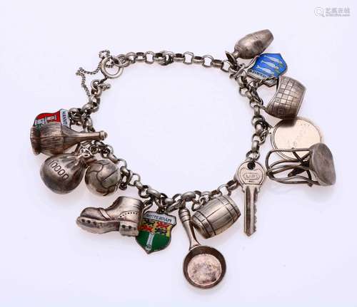 silver charm bracelet