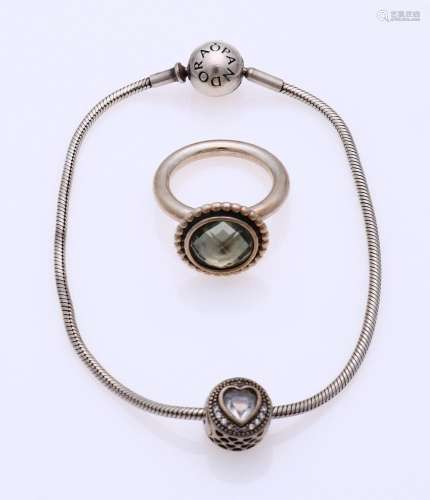 Pandora bracelet and ring