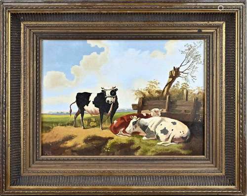 Monogram HR, Landscape with cows