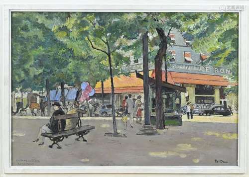 Paul Dom, Cityscape of Paris, Champs Elysees