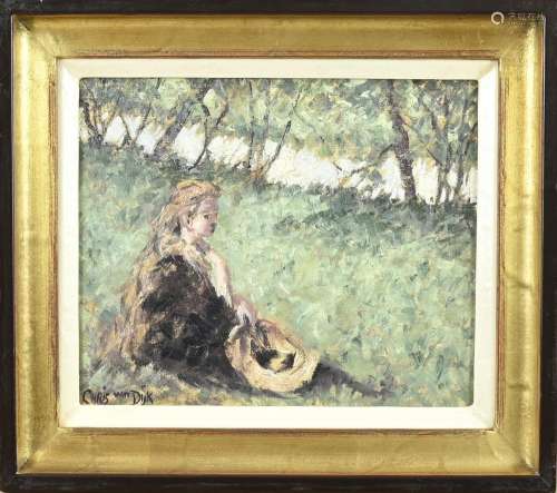 Chris van Dijk, Woman sitting in grass