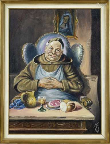 Monogram, Monk at the dining table