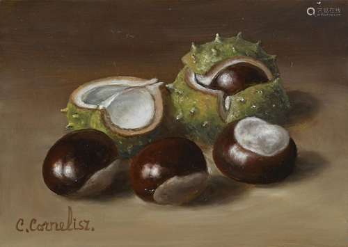 C. Cornelisz , Still life with chestnuts