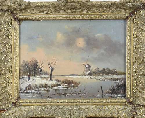 Unsigned, Dutch winter view