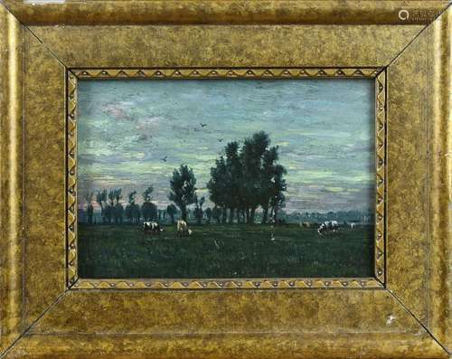 Unknown, Landscape with cows