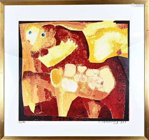 Theo Mackaay , Horses with figure