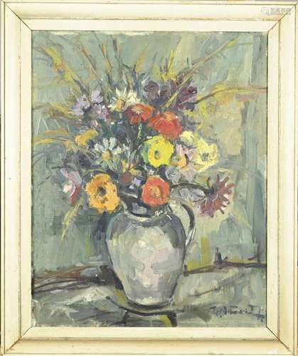 Unclear . gesig ., Jug with flowers