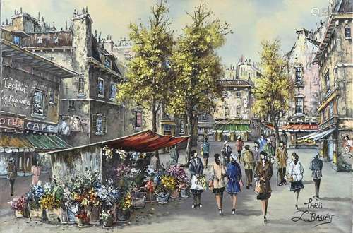 L. Basset, Cityscape of Paris