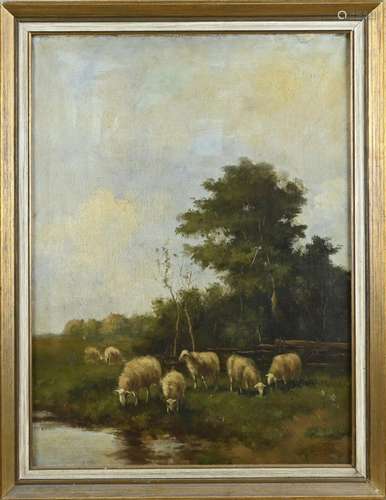 Arend van de Pol, Dutch landscape with sheep