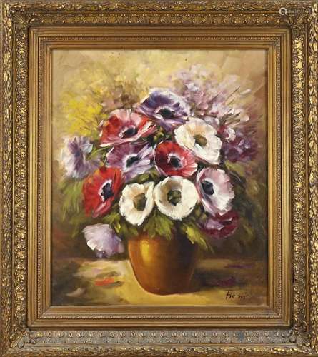 Fiem , Vase with anemones