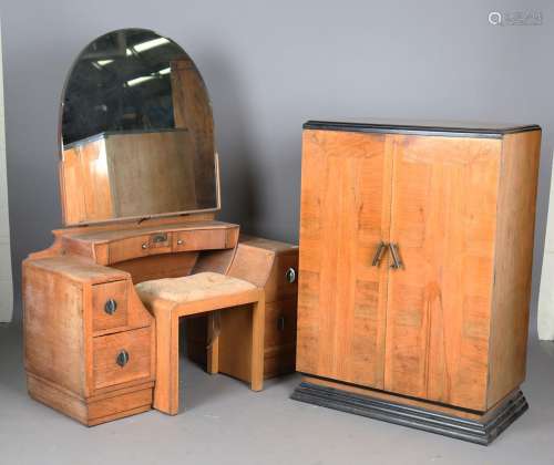 An Art Deco oak dressing table, in the manner of Betty Joel,...