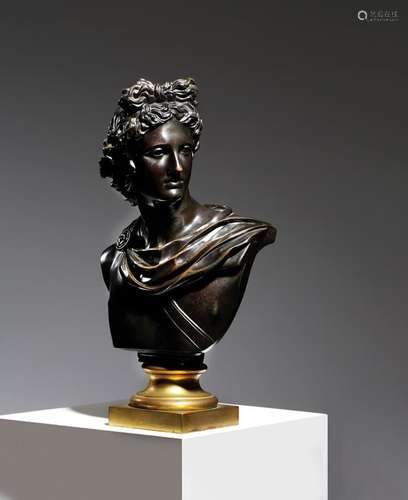 BUST EN MARBRE BLANC D'ECORCHE D'APRÈS JEAN-ANTOINE HOUDON, ...