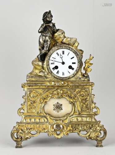 French mantel clock, 1850