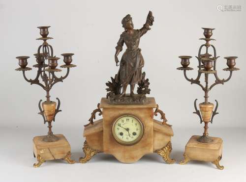 French clock set, 1890