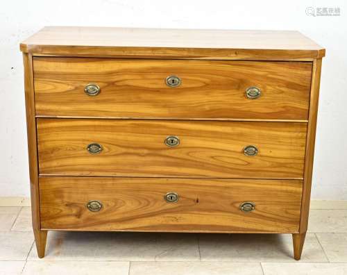 Large German cherry wood chest of drawers, 1820
