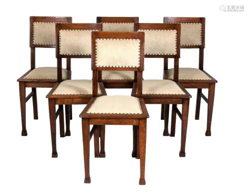 6x Oak chairs