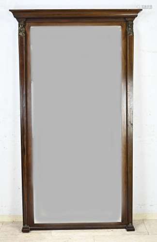 Antique hall mirror, 183 x 107 cm.