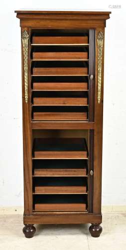 Empire style collector's cabinet