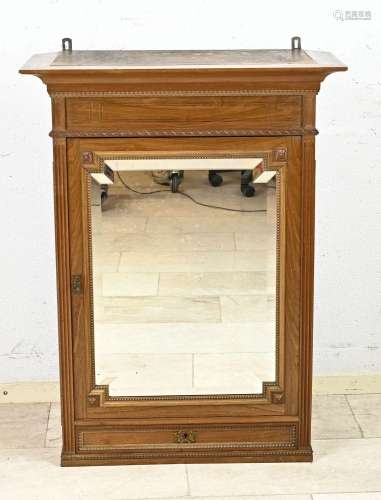 Antique French hanging display case, 1900