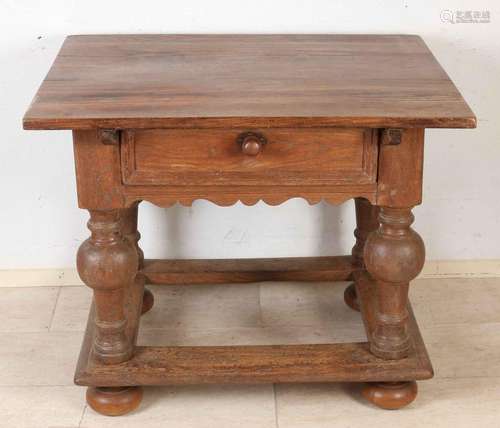 18th century German table with drawer