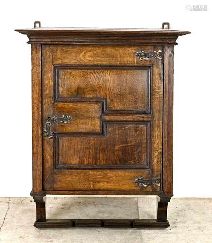 Antique oak wall cabinet, 1900