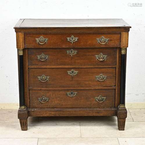 Dutch oak empire chest of drawers, 1810