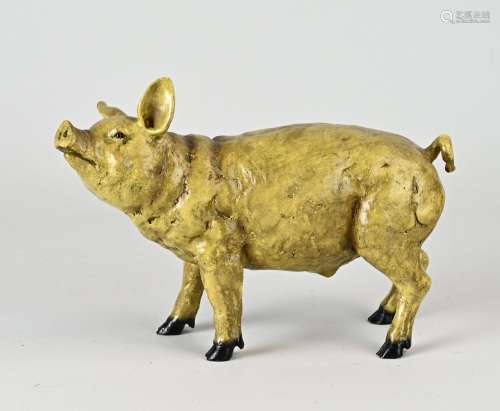 Bronze sculpture, Pig