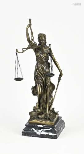 Bronze figure, Lady Justice